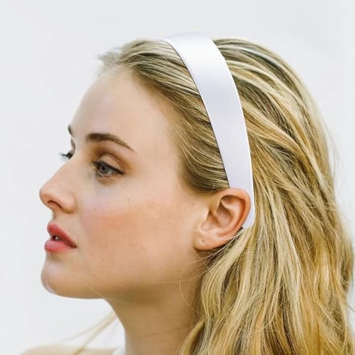 VELSCRUN Pink White Black Blue Red Headband 10 Pack Satin Headbands for Women Girls Non Slip 1 Inch Women Hair Bands Halloween Cosplay Diy Holiday Head Band Gifts for Mothers Sisters Hair Accessories - Image 3